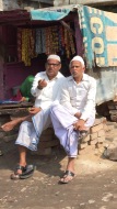 Two Men Chatting After Friday Prayers, Varanasi