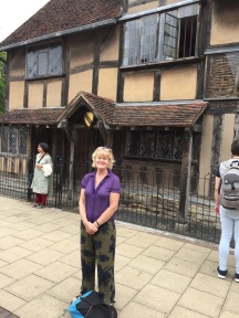 Lynnell at Shakespeare's birthplace